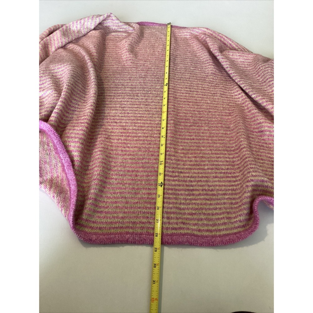 Cabi Sweater Womens One Size Pink Gray Open Poncho Phoebe Buffalo Cottage Core A - Picture 7 of 7